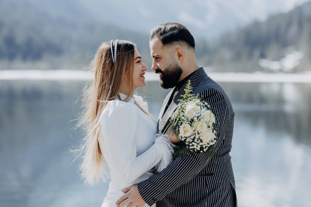 Brautpaarshooting am Jägersee in Kleinarl vor der Hochzeit