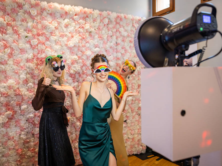 Selfie mit der Fotobox in Kassel auf einer Hochzeit