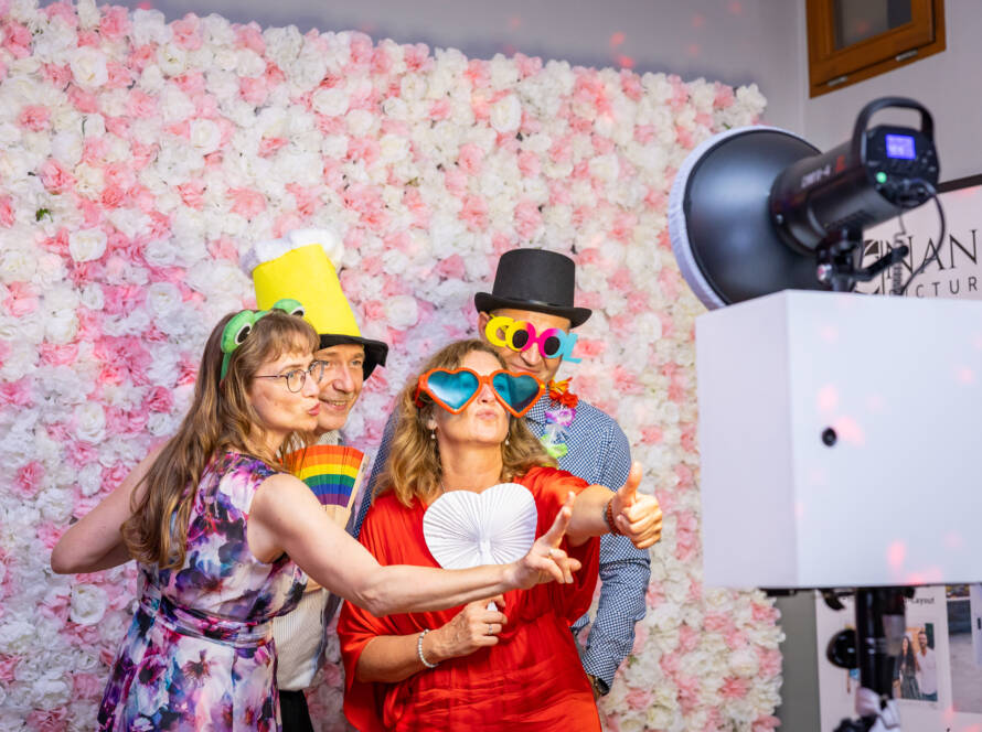 Selfie mit der Fotobox in Kassel auf einer Hochzeit